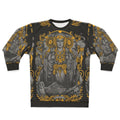 Iberian Hecate Gray Sweatshirt with Occult and Gothic Inspired Designs