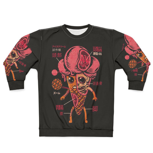 Retro Japanese ice cream kaiju sweatshirt