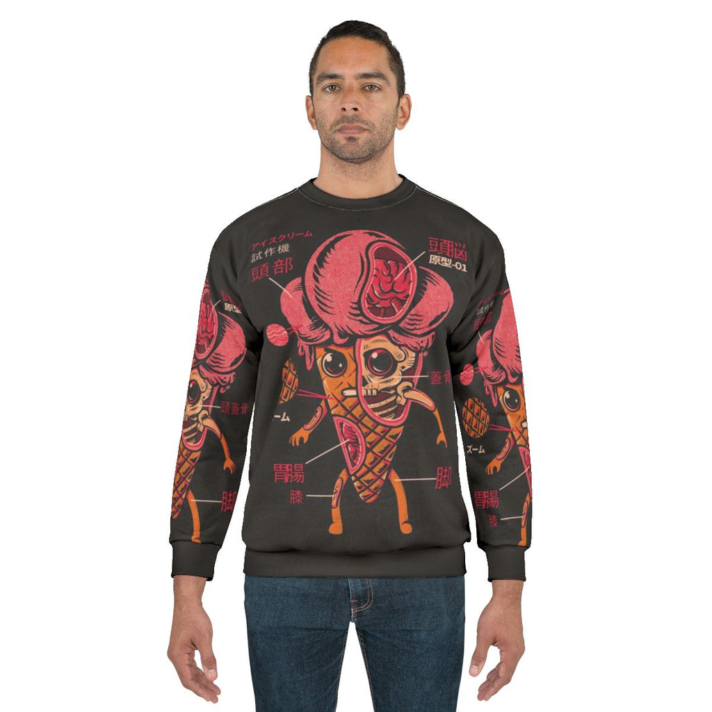 Retro Japanese ice cream kaiju sweatshirt