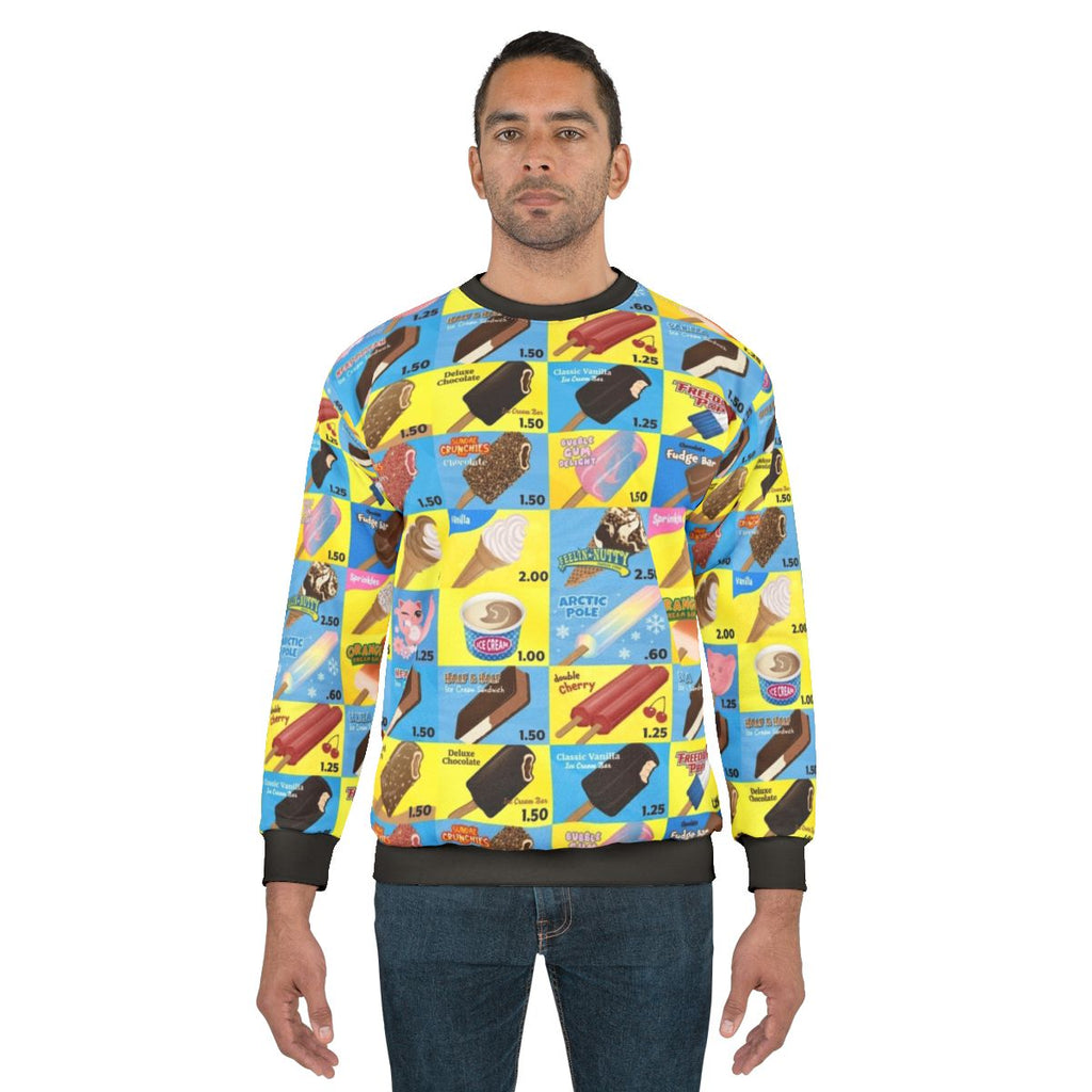 Vintage Ice Cream Truck Menu Design Sweatshirt