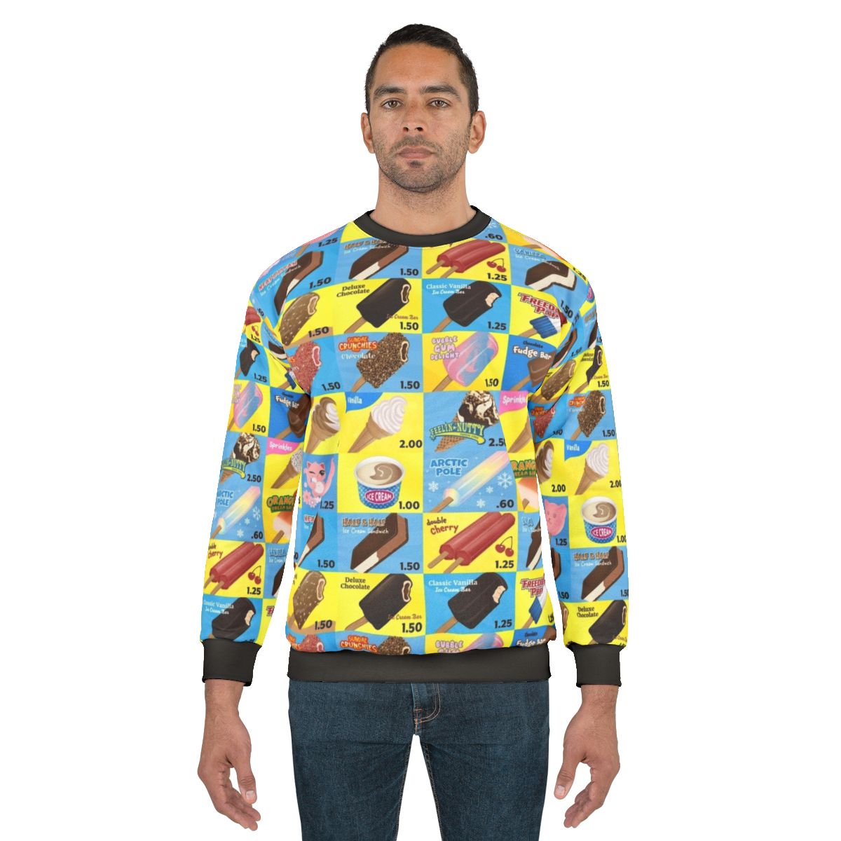 Vintage Ice Cream Truck Menu Design Sweatshirt