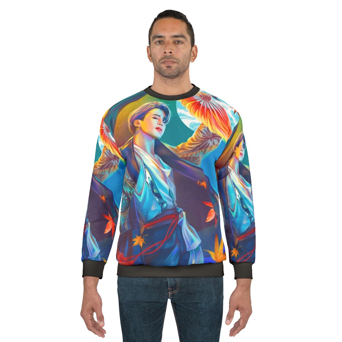 BTS Idol Sweatshirt featuring Jimin, Jungkook, V, J-Hope, RM, Suga, and Jin