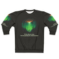 Alien-themed "If Aliens, No Loans" sweatshirt design