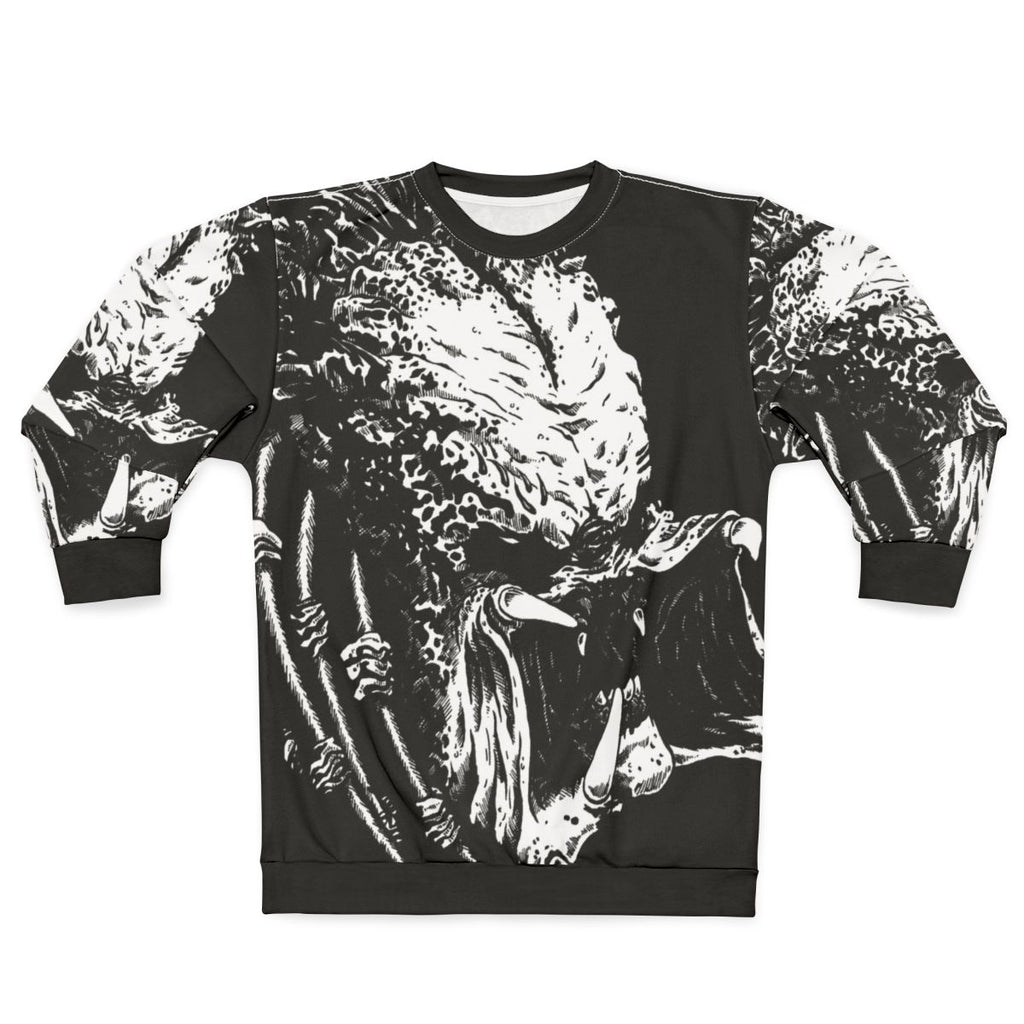 Predator inspired "If It Bleeds" sweatshirt featuring the iconic 80s movie monster