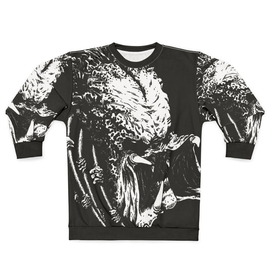 Predator inspired "If It Bleeds" sweatshirt featuring the iconic 80s movie monster
