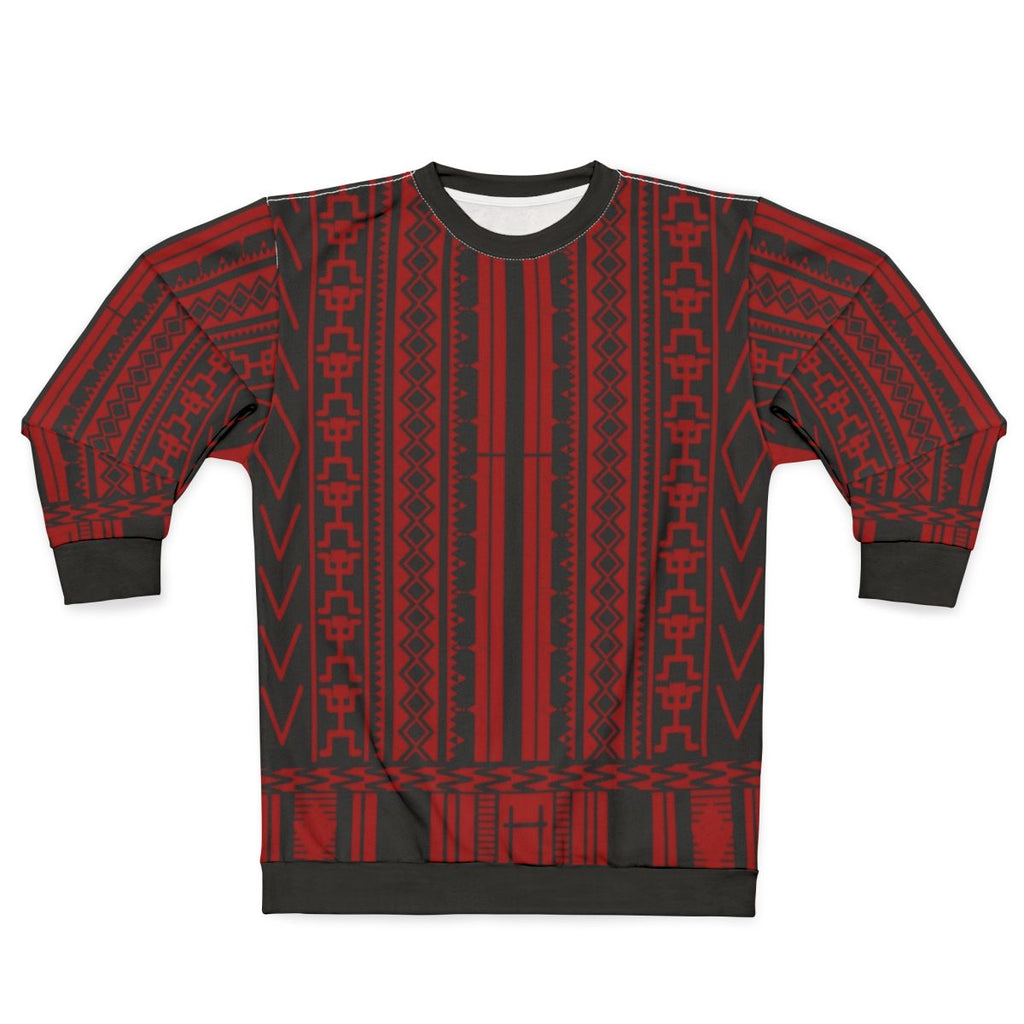 Ifugao Weave Sweatshirt with Tribal Patterns