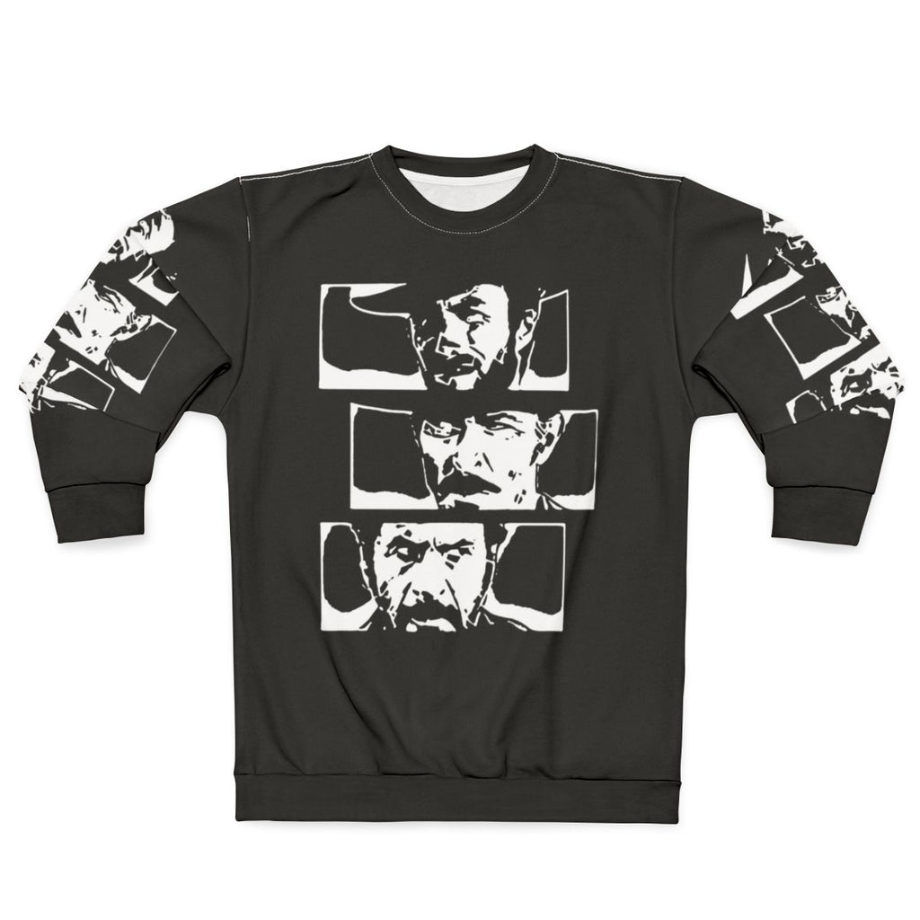 The Good, The Bad and The Ugly Sweatshirt featuring Clint Eastwood, Sergio Leone's classic western