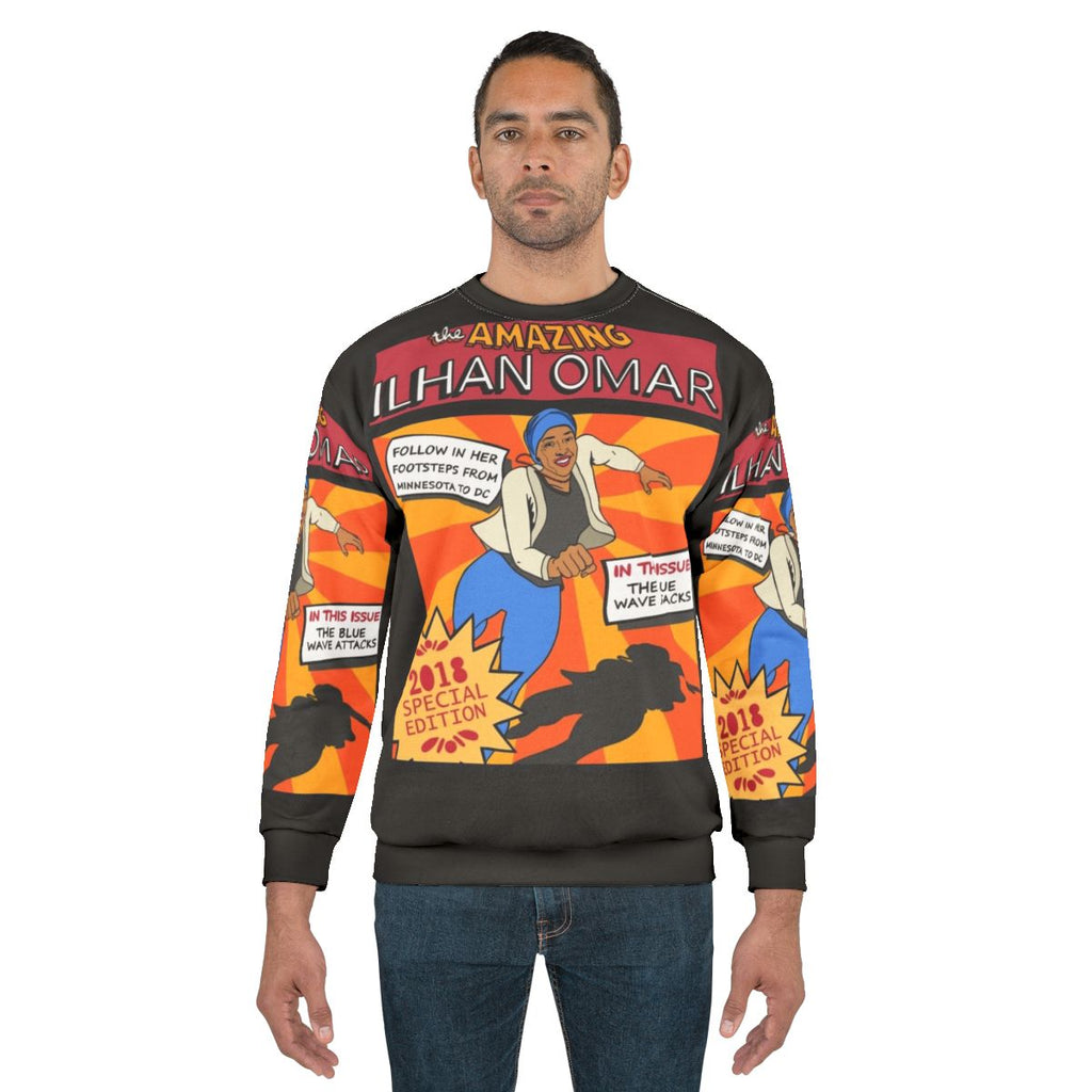 Ilhan Omar Feminist Superhero Sweatshirt