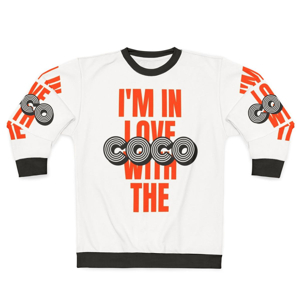 Coco Sweatshirt Featuring Retro Orange Lettering