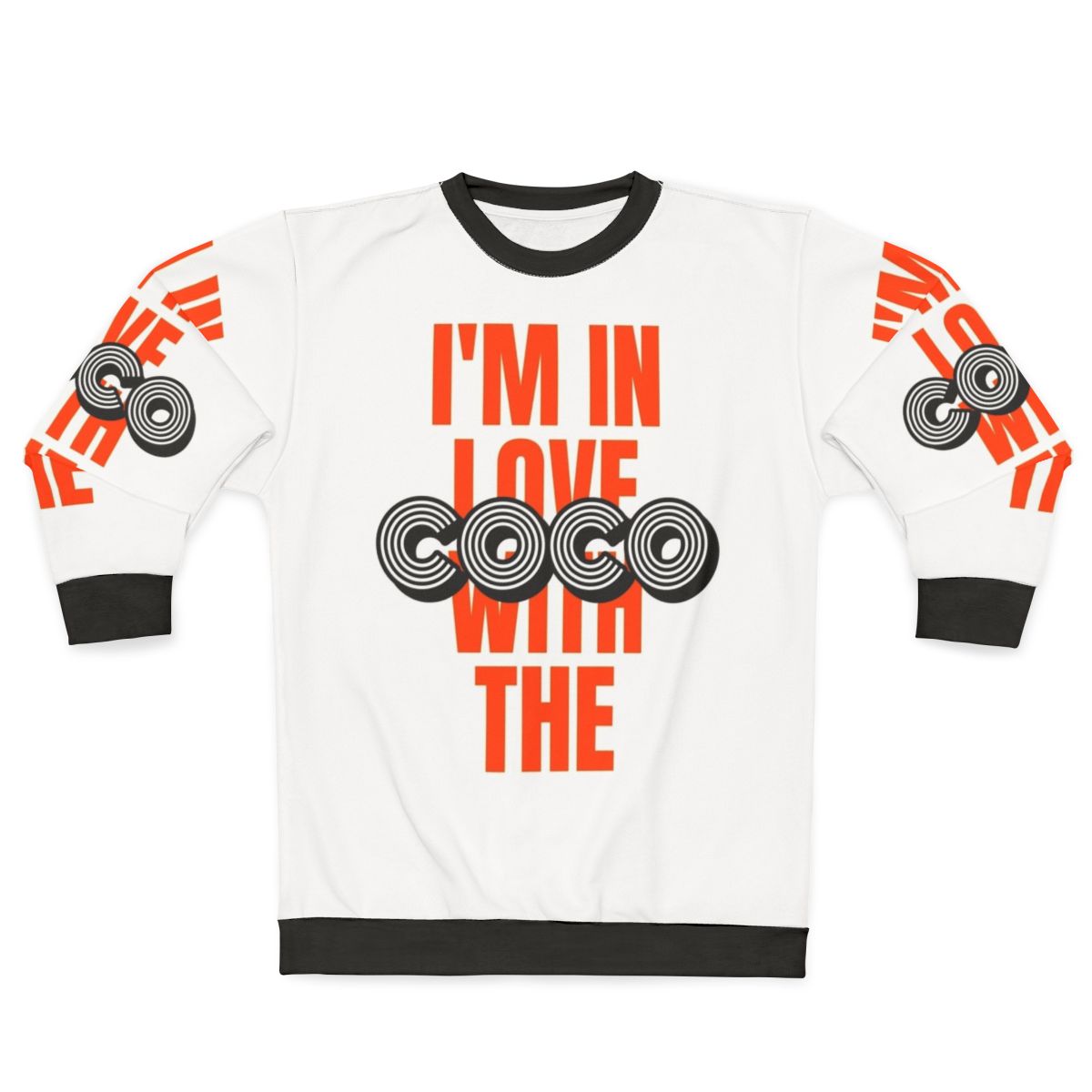 Coco Sweatshirt Featuring Retro Orange Lettering