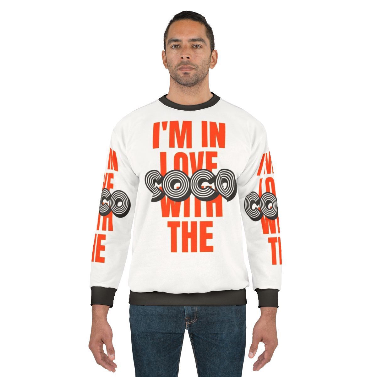 Coco Sweatshirt Featuring Retro Orange Lettering