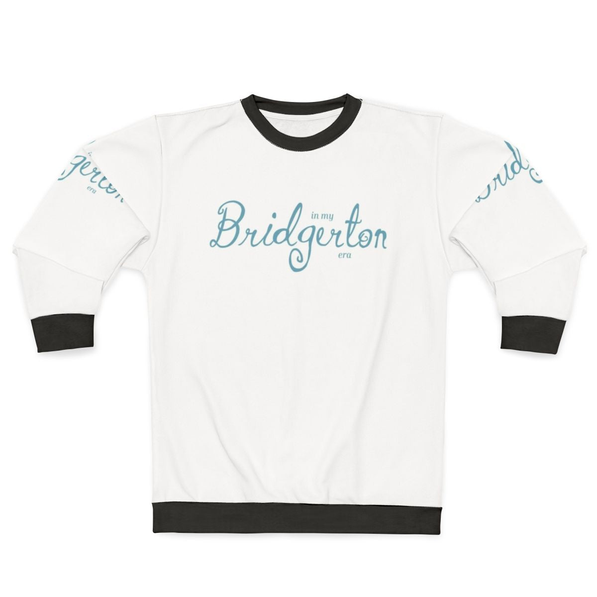 Bridgerton Era Blue Sweatshirt featuring Regency Fashion inspired by Lady Whistledown