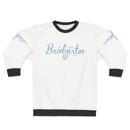 Bridgerton Era Blue Sweatshirt featuring Regency Fashion inspired by Lady Whistledown