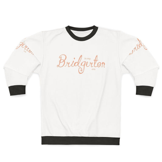 Peach sweatshirt with "In My Bridgerton Era" text