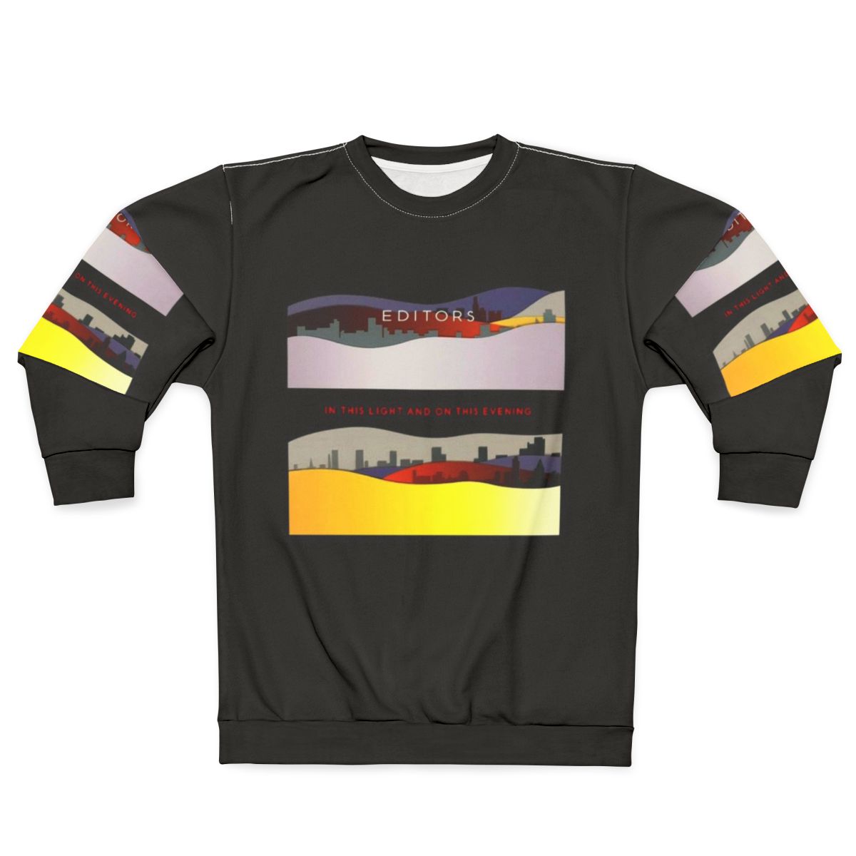 Indie rock band logo editors sweatshirt