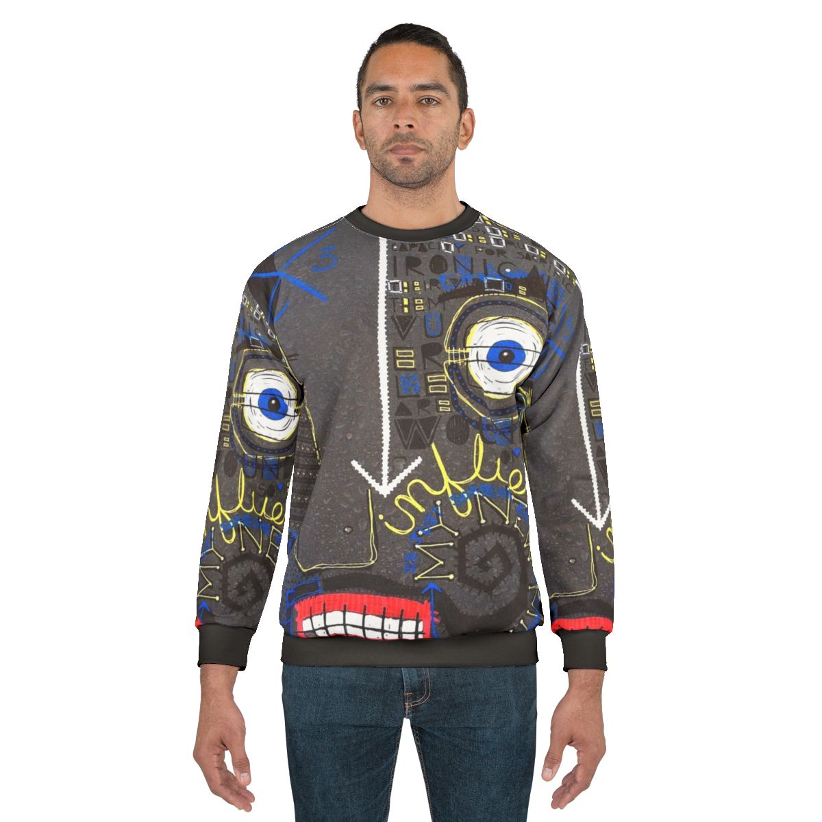 Influence Basquiat Style Abstract Art Sweatshirt