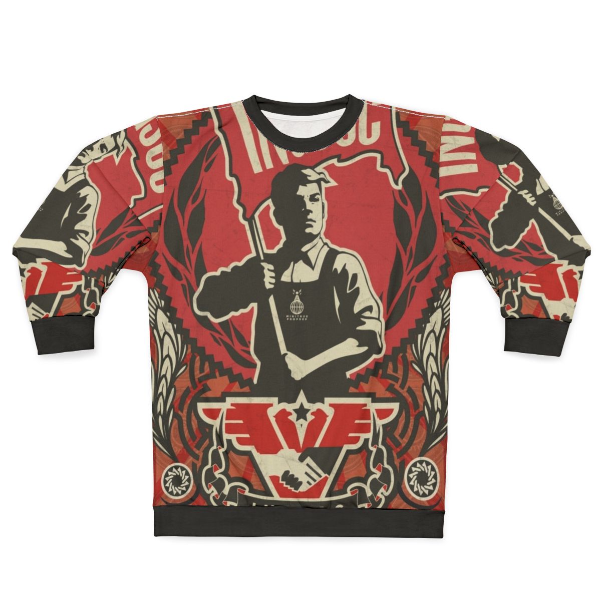 Ingsoc 1984 Propaganda Sweatshirt with Orwellian Big Brother Imagery