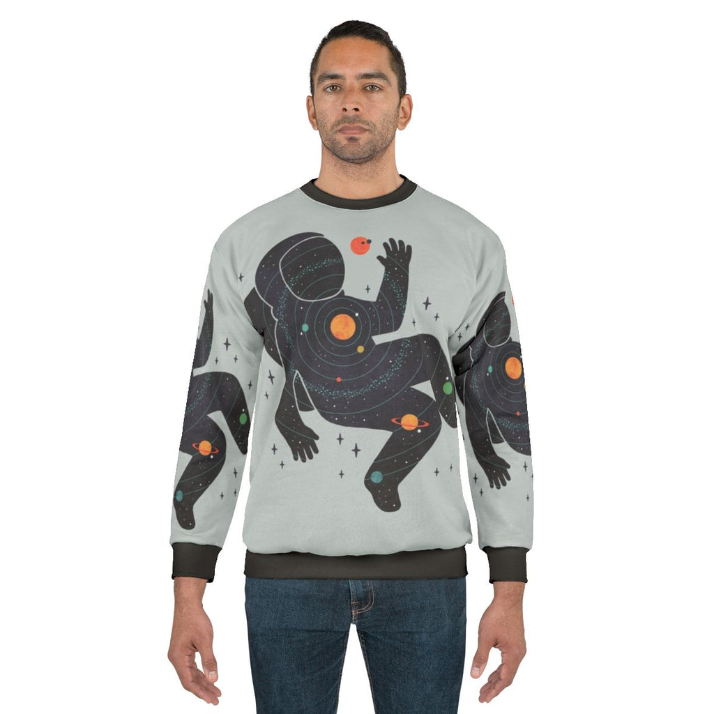 Minimalist space sweatshirt design