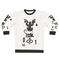 Inscryption 4 gaming sweatshirt featuring horror game design