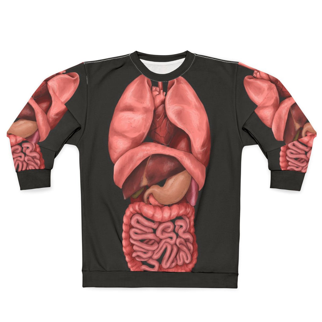 Watercolor internal organs sweatshirt design