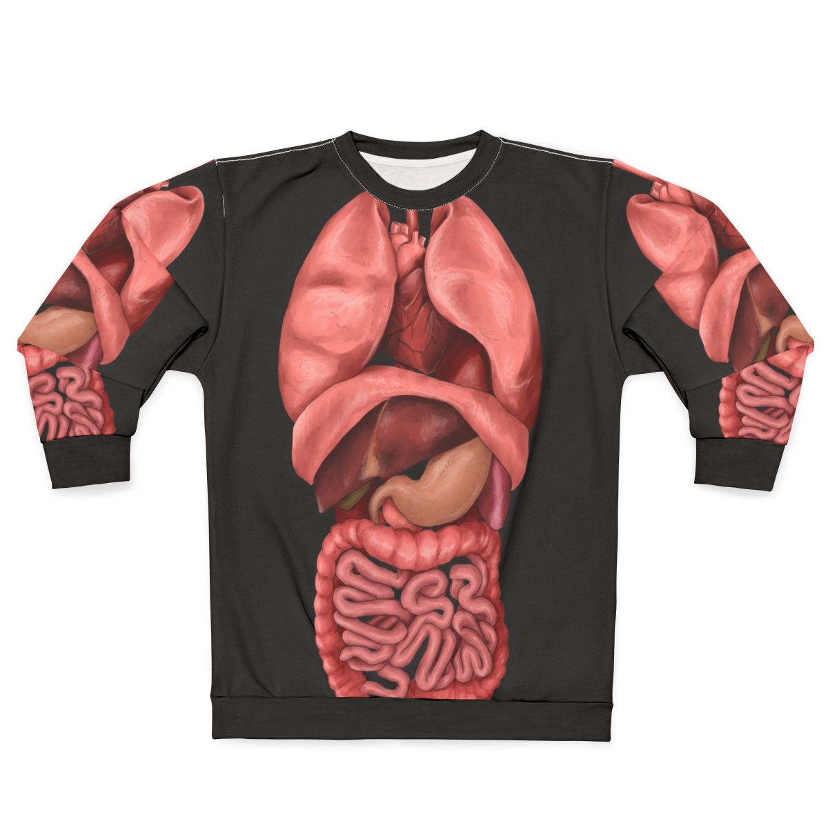 Watercolor internal organs sweatshirt design
