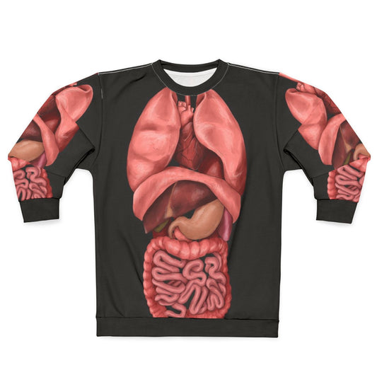 Watercolor internal organs sweatshirt design