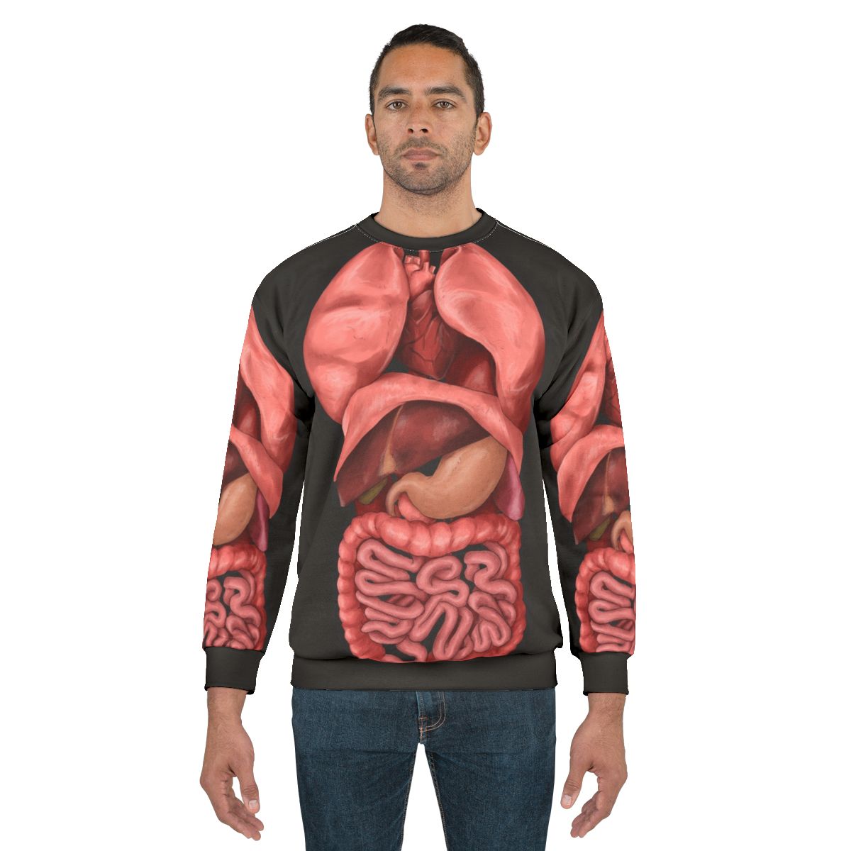 Watercolor internal organs sweatshirt design