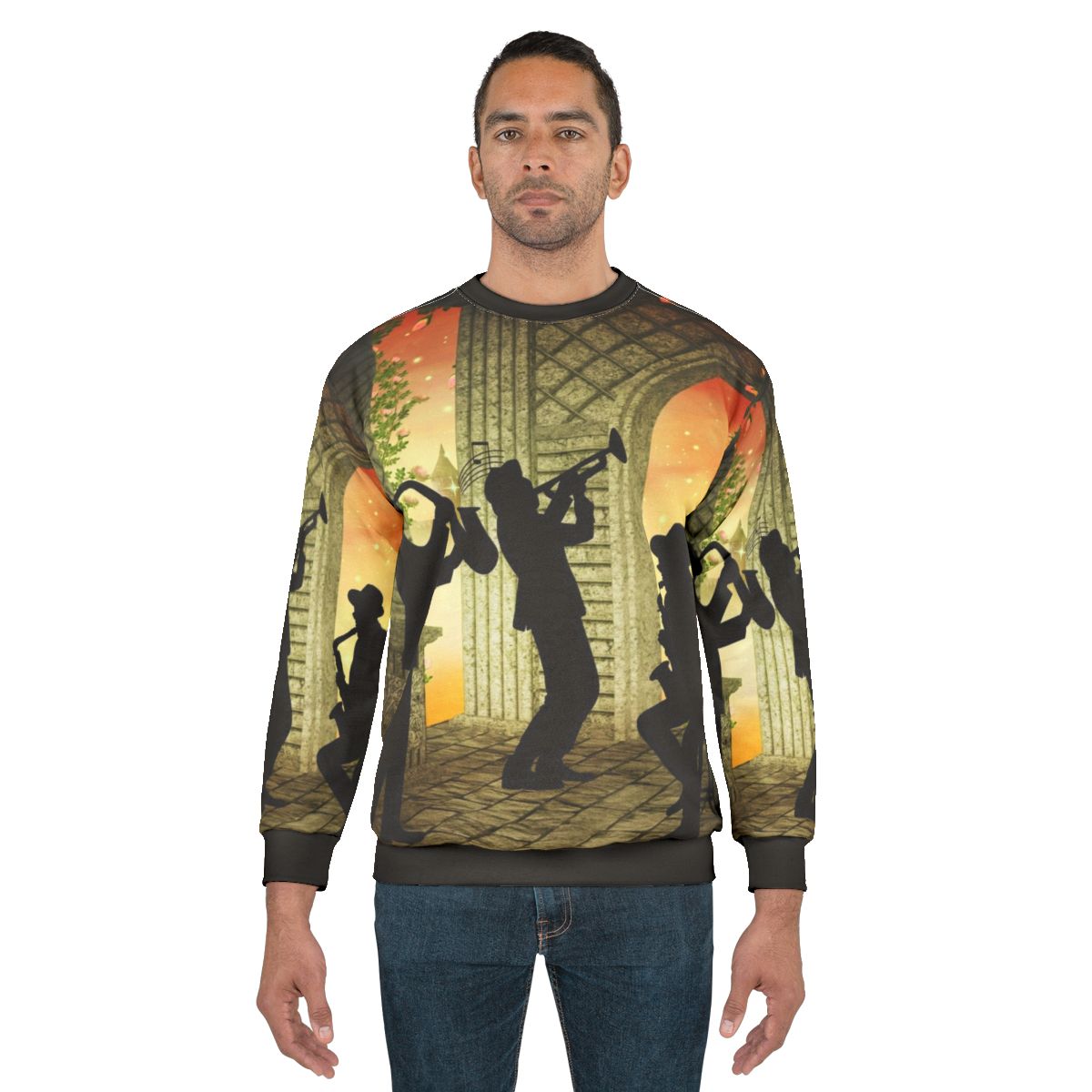 Vintage Jazz Music Band Sweatshirt