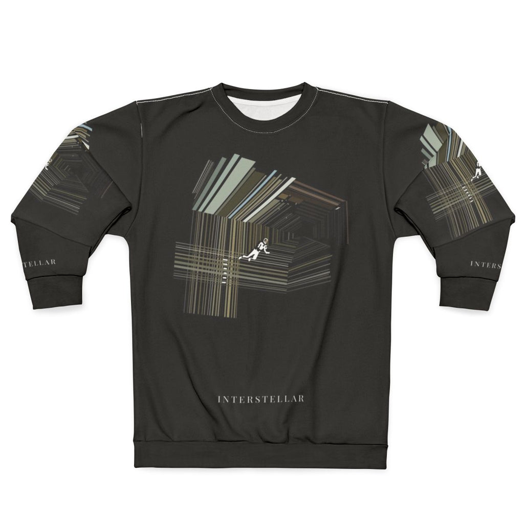 Interstellar Cosmonaut Sweatshirt featuring a geometric galaxy design