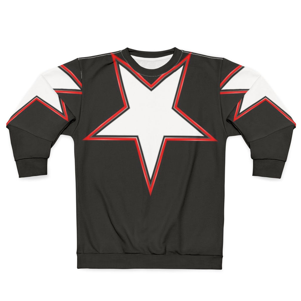 Inverted Bordered Five-Pointed Star Sweatshirt