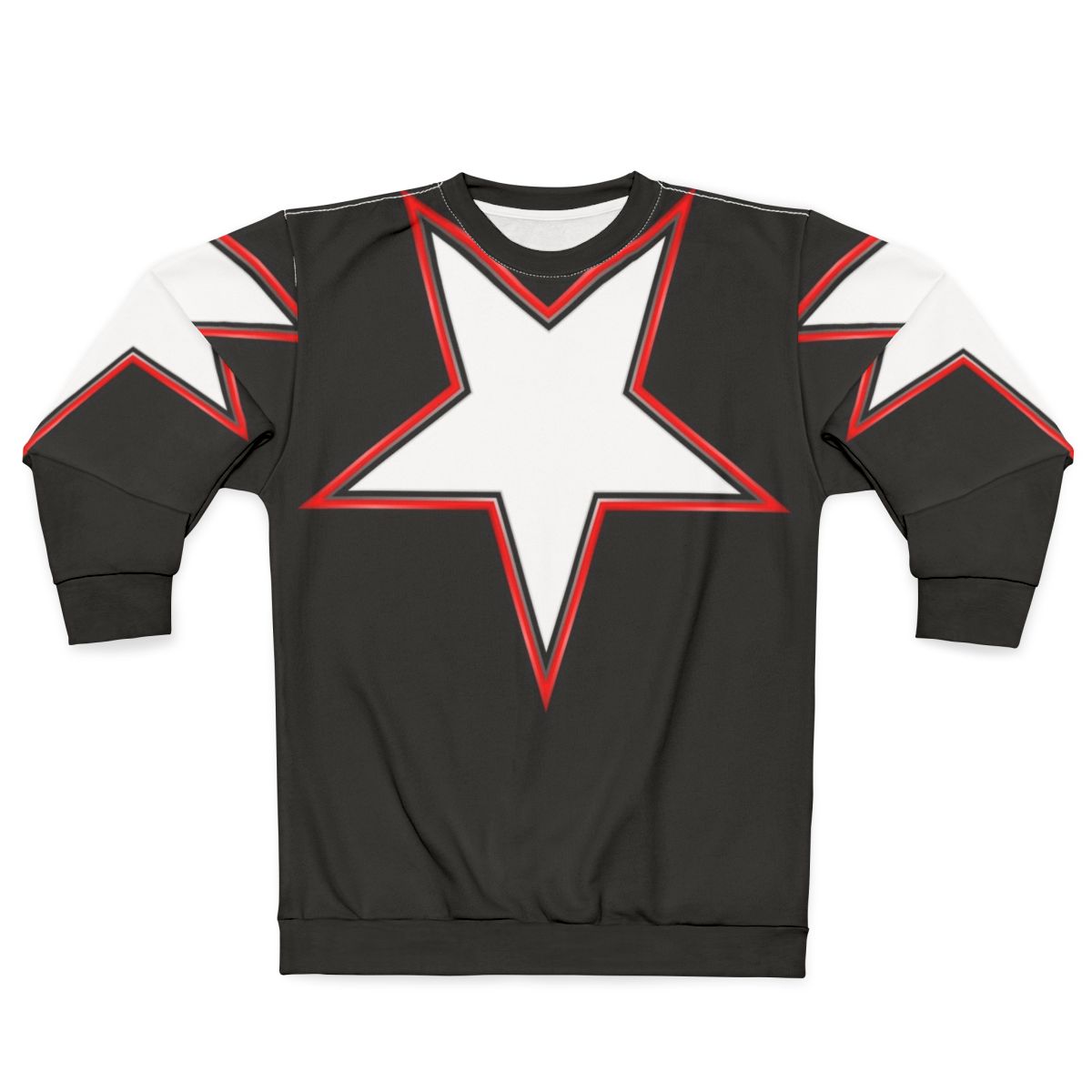 Inverted Bordered Five-Pointed Star Sweatshirt