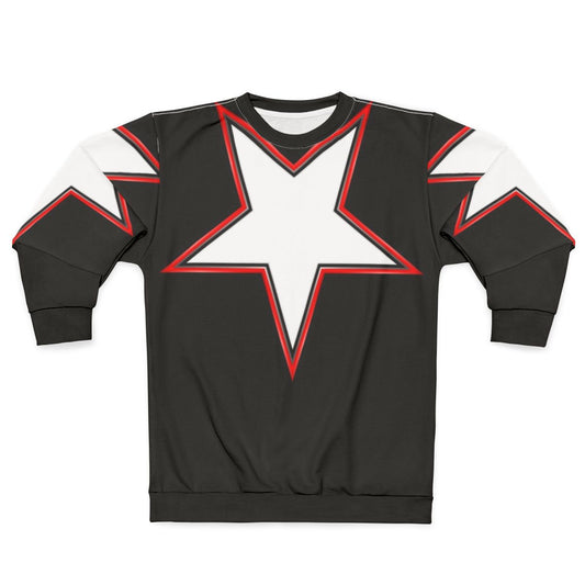 Inverted Bordered Five-Pointed Star Sweatshirt