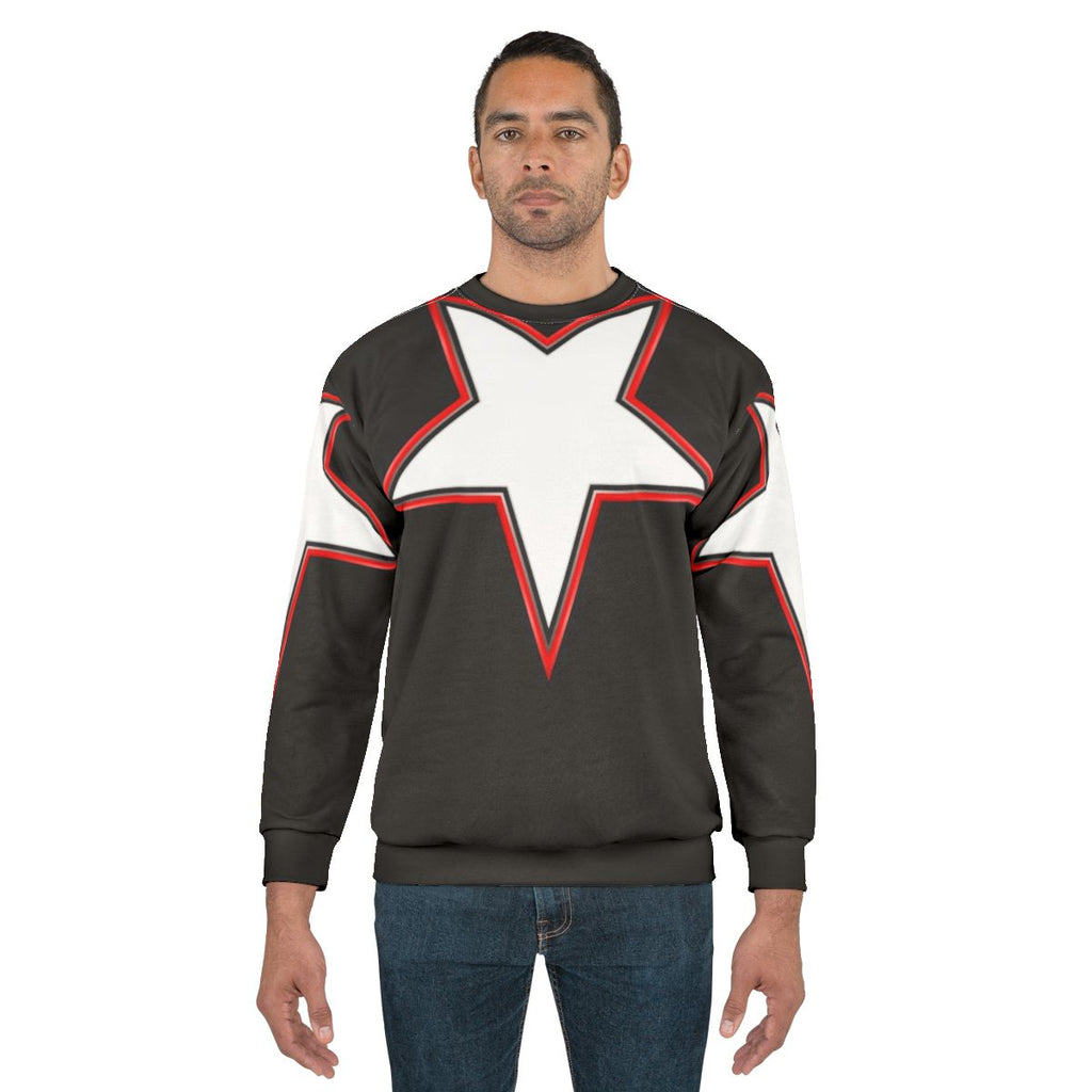 Inverted Bordered Five-Pointed Star Sweatshirt