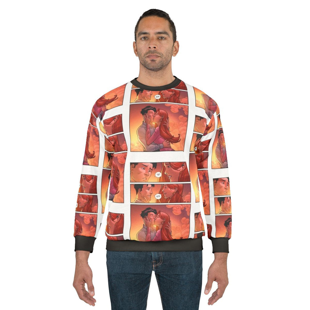 Invincible Atom Eve Superhero Comic Book Sweatshirt