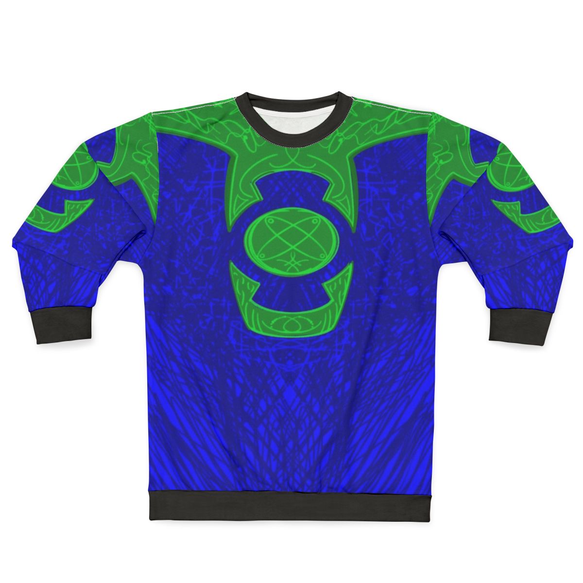 Ionic Redux Green Lantern Sweatshirt with character sketch design