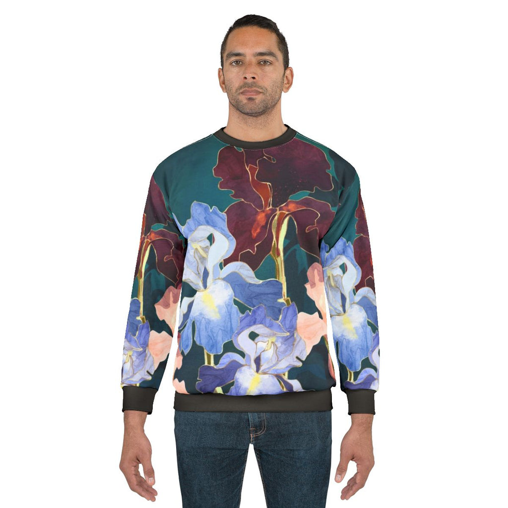 Iris abstract pattern sweatshirt