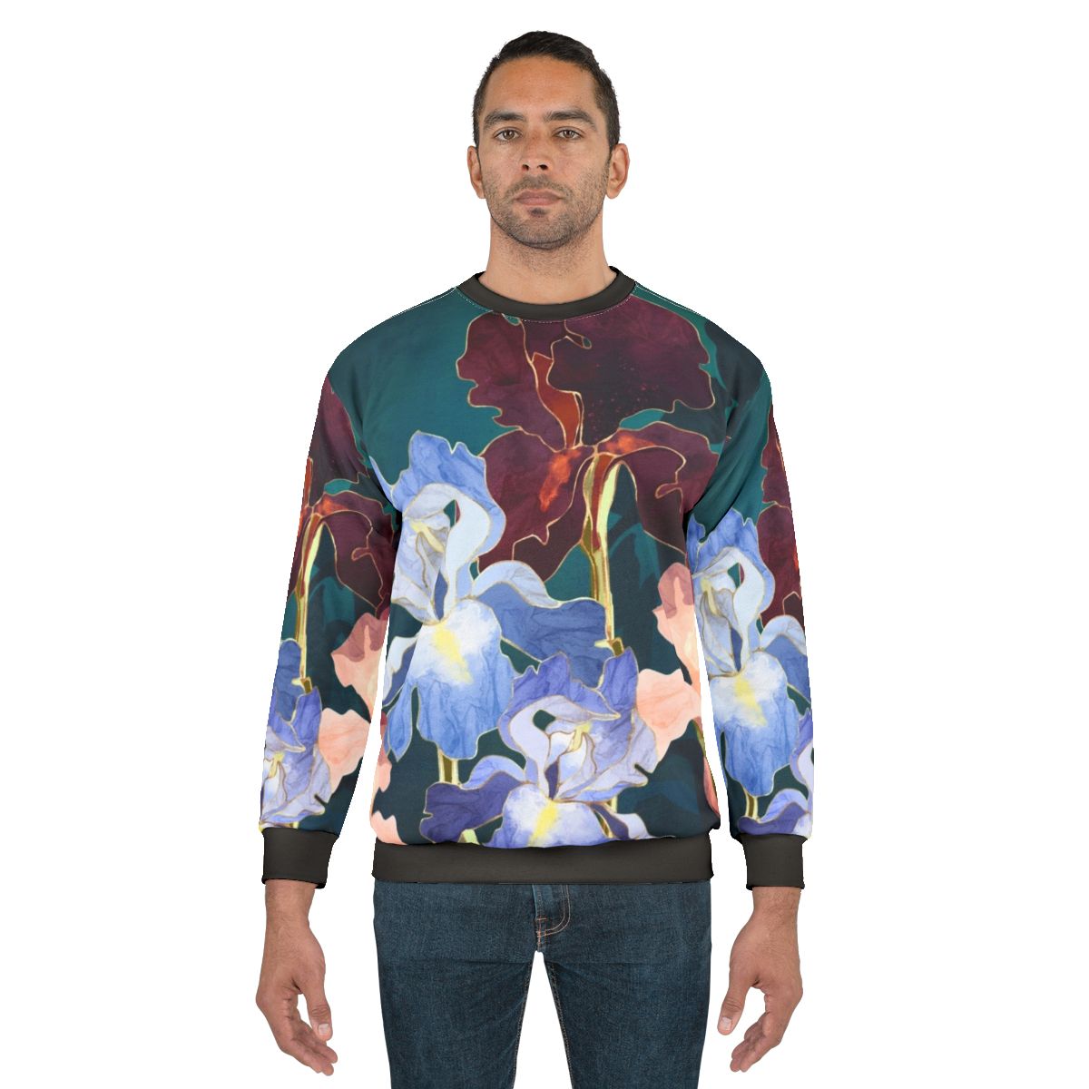 Iris abstract pattern sweatshirt
