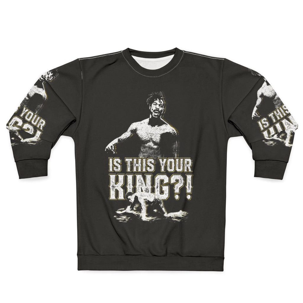 "Is This Your King?" - Comic Book Superhero Sweatshirt featuring Wakanda-inspired design