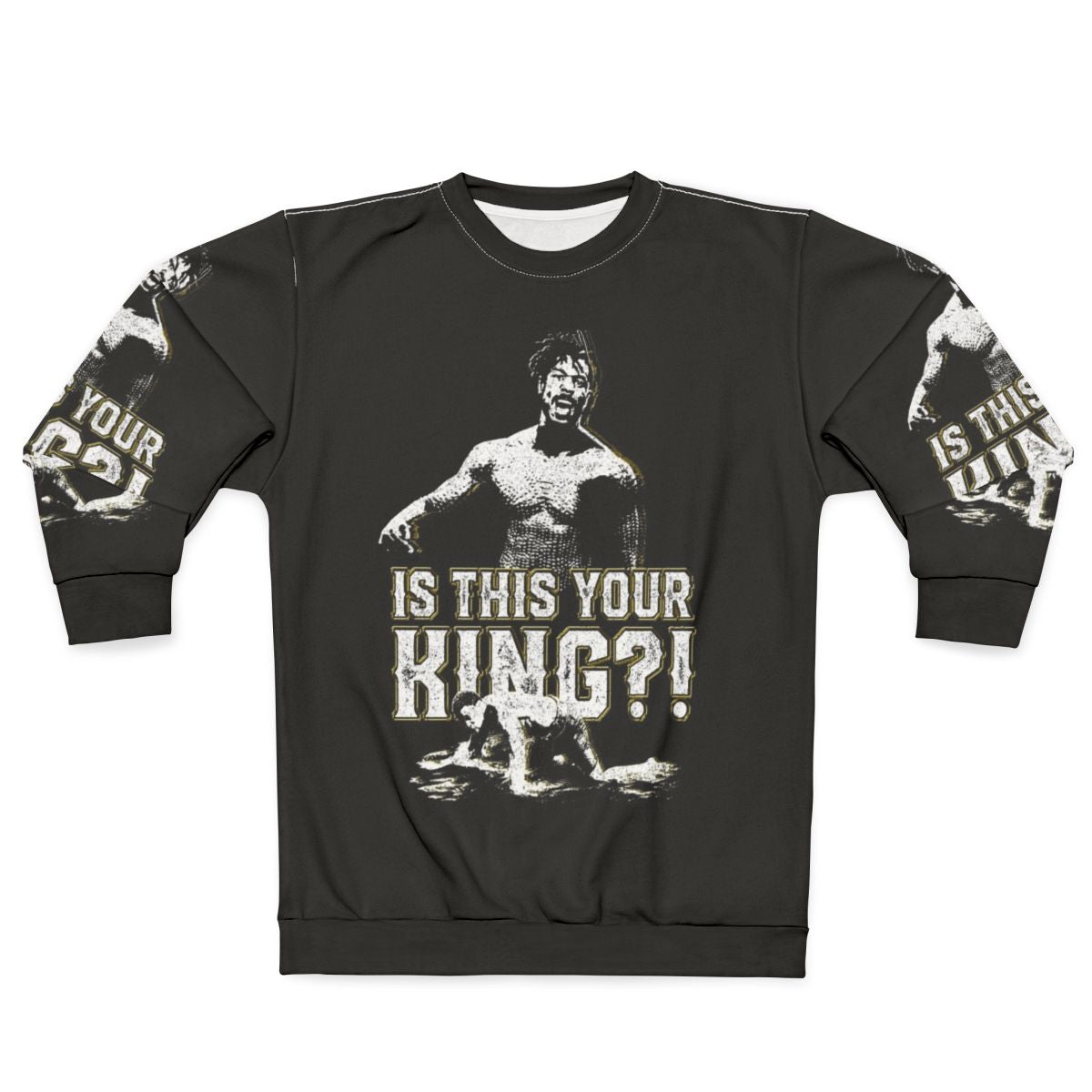 "Is This Your King?" - Comic Book Superhero Sweatshirt featuring Wakanda-inspired design