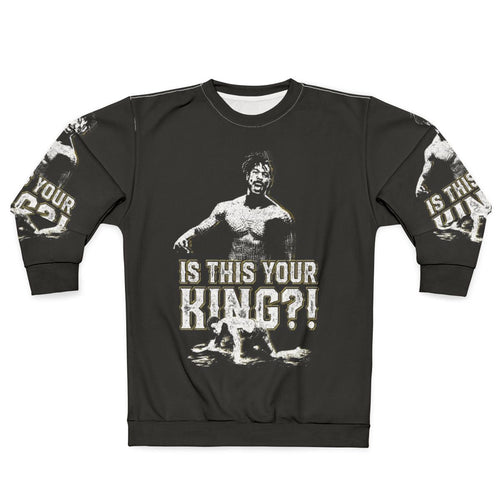 "Is This Your King?" - Comic Book Superhero Sweatshirt featuring Wakanda-inspired design