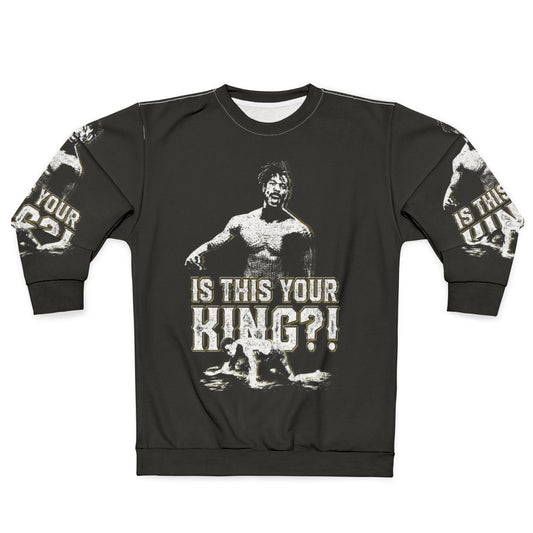 "Is This Your King?" - Comic Book Superhero Sweatshirt featuring Wakanda-inspired design