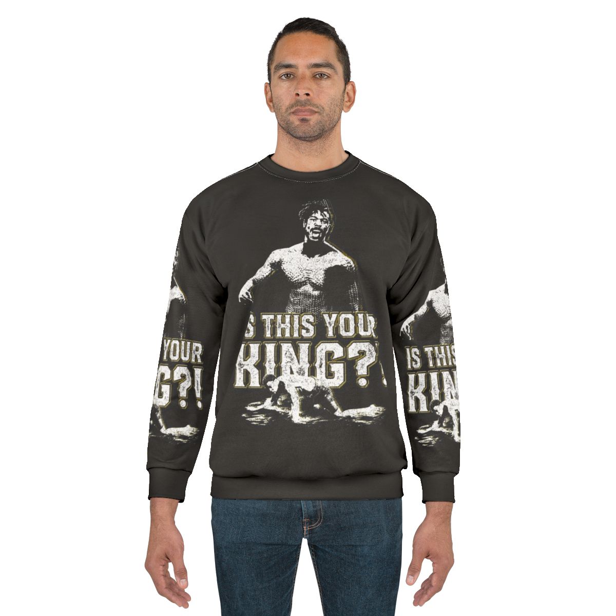 "Is This Your King?" - Comic Book Superhero Sweatshirt featuring Wakanda-inspired design