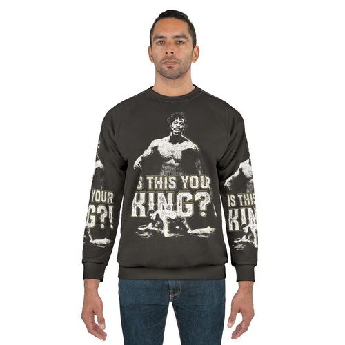 "Is This Your King?" - Comic Book Superhero Sweatshirt featuring Wakanda-inspired design