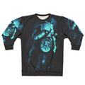 Cosmic intergalactic sweatshirt featuring surreal outer space design
