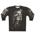 Cosmic space sweatshirt featuring an astronaut, planets, and the galaxy