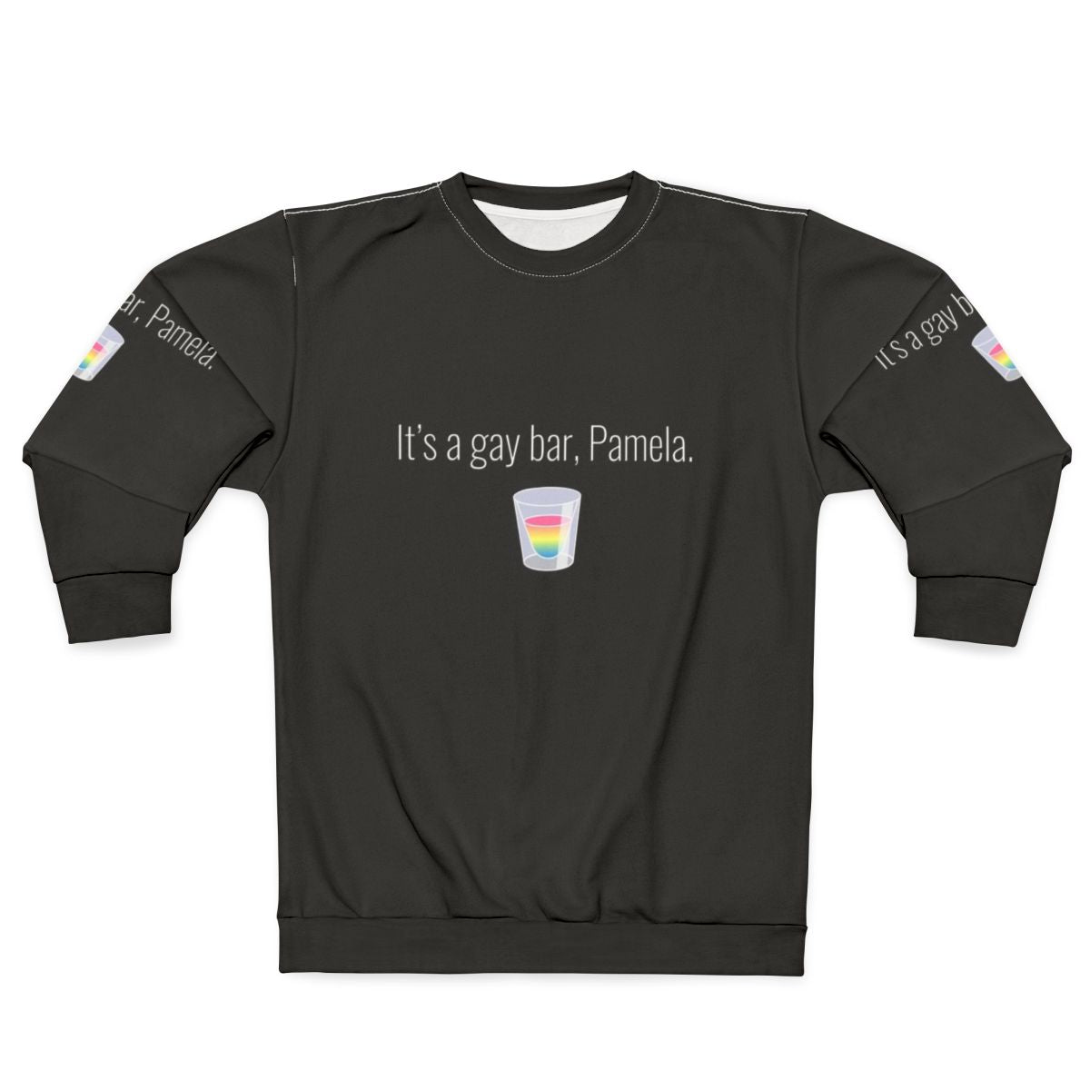 Gay Bar Pamela Sweatshirt - LGBTQ Graphic Sweatshirt for Queer Fashion