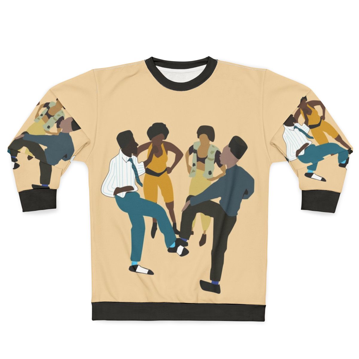 Retro 90s House Party Sweatshirt featuring Hip Hop Art