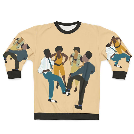 Retro 90s House Party Sweatshirt featuring Hip Hop Art
