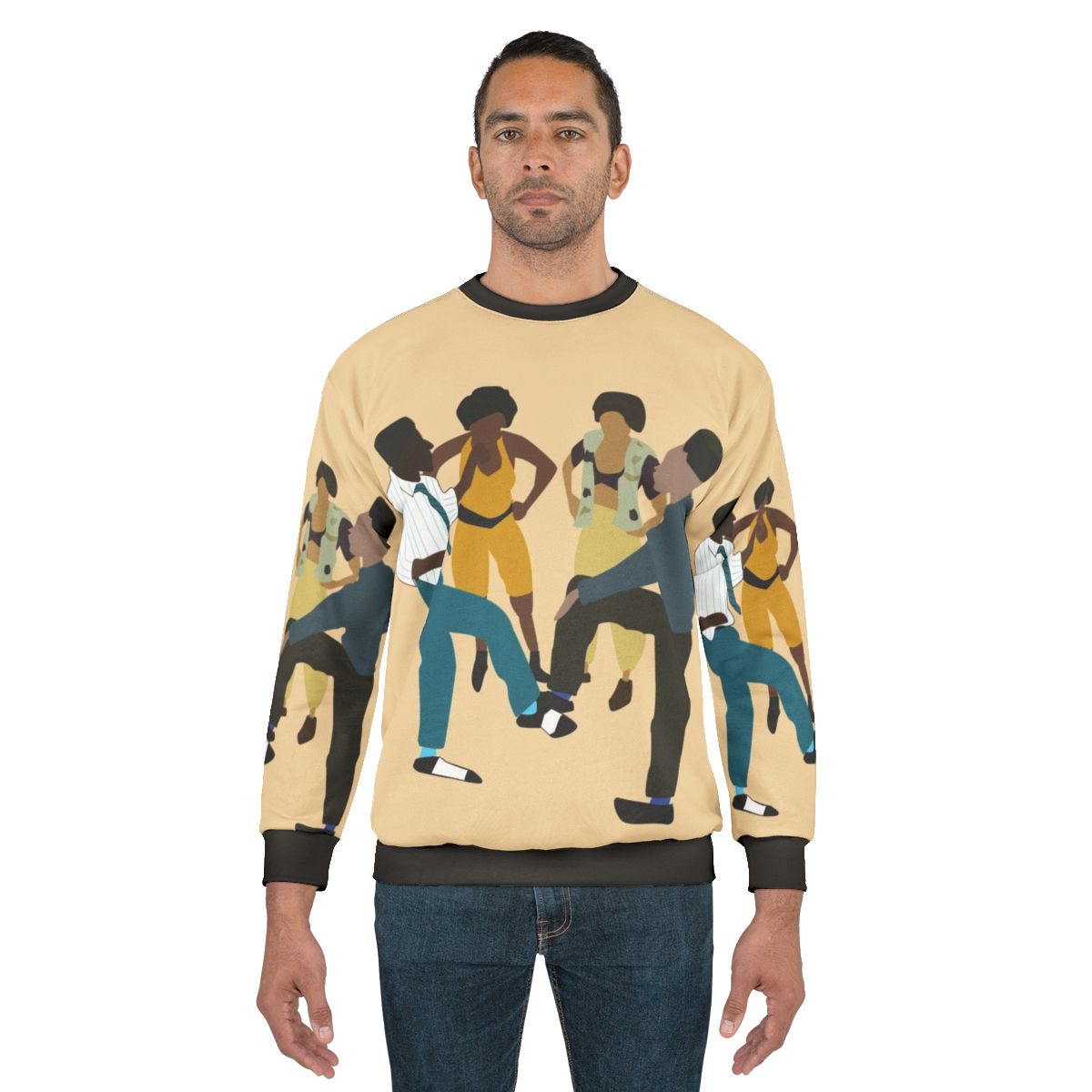 Retro 90s House Party Sweatshirt featuring Hip Hop Art