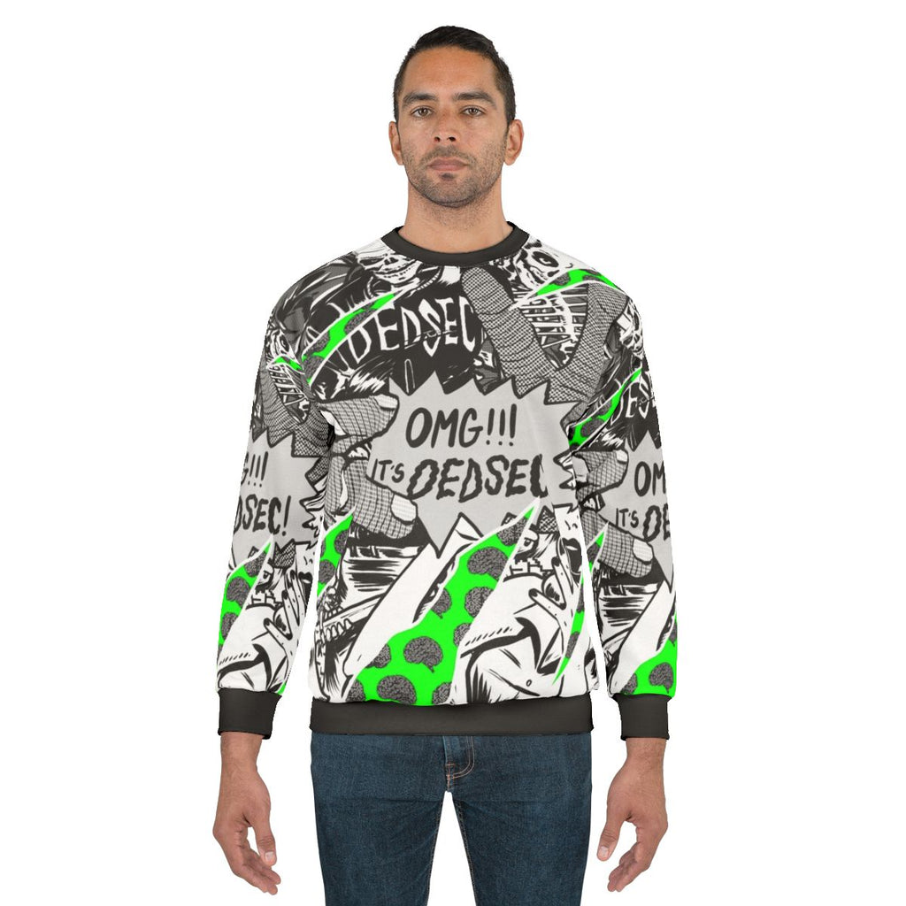 Dedsec video game themed sweatshirt